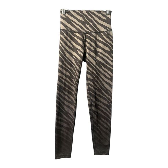 Aerie Gray Zebra Print High Rise Leggings, Medium - Picture 1 of 9